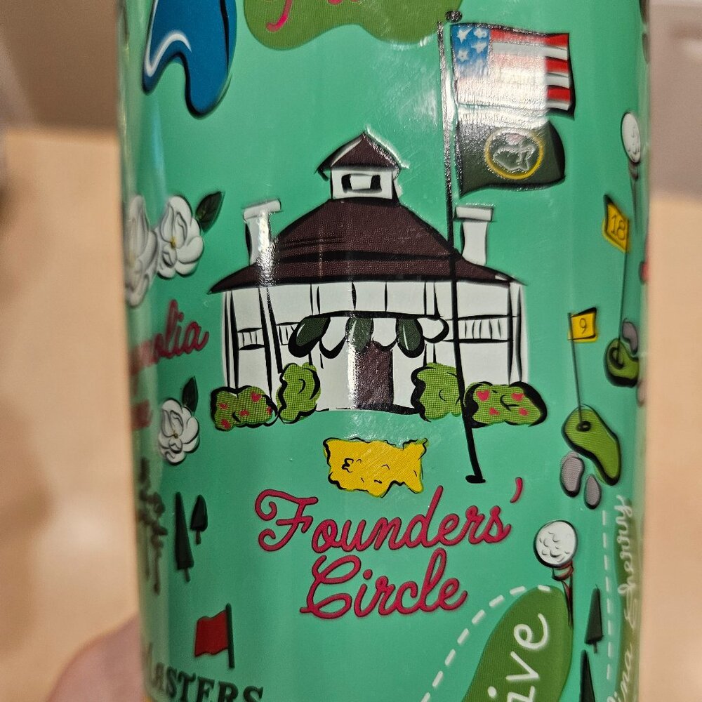RARE MASTERS AUGUSTA NATIONAL 2019 COLLECTIBLE CORKCICLE HOLES TUMBLER WOODS - Picture 5 of 16